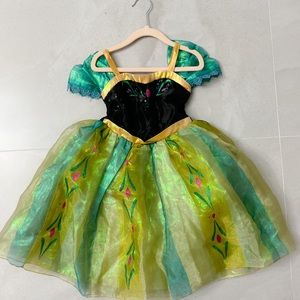 DISNEY AUTHENTIC FROZEN ANNA CORONATION COSTUME